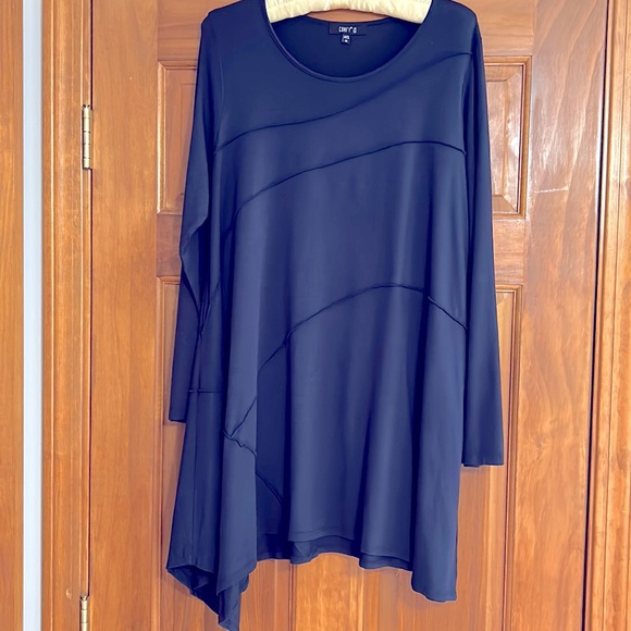 Comfy USA Long-Sleeve Soft Jersey Tunic Top Size M/L Perfect w Leggings - Picture 1 of 7
